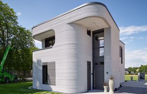 Haus aus dem 3D-Drucker (Bild: PERI Vertrieb Deutschland GmbH & Co. KG)